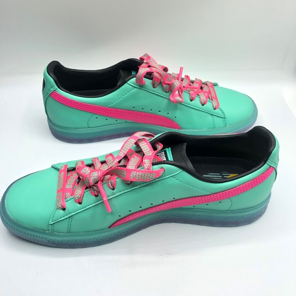 Puma Clyde South Beach Miami Palm Tree Mens Shoe - Picture 7 of 8